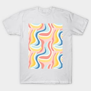 Autumn Nostalgia: Retro Pastel Doodle Delight T-Shirt